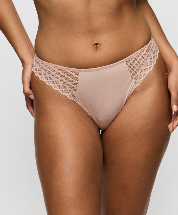 Dames string beige