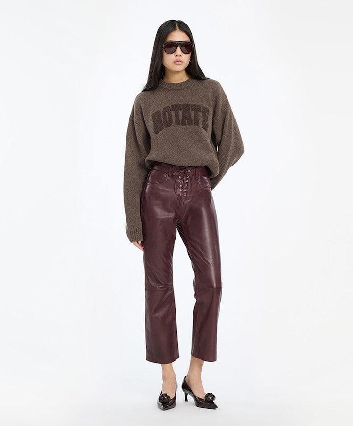Dames sweater bruin