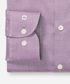 Heren overhemd lange mouw paars