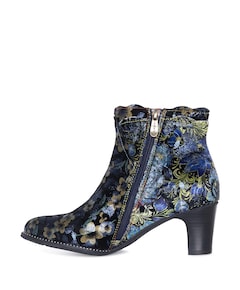 dames enkellaarzen blauw