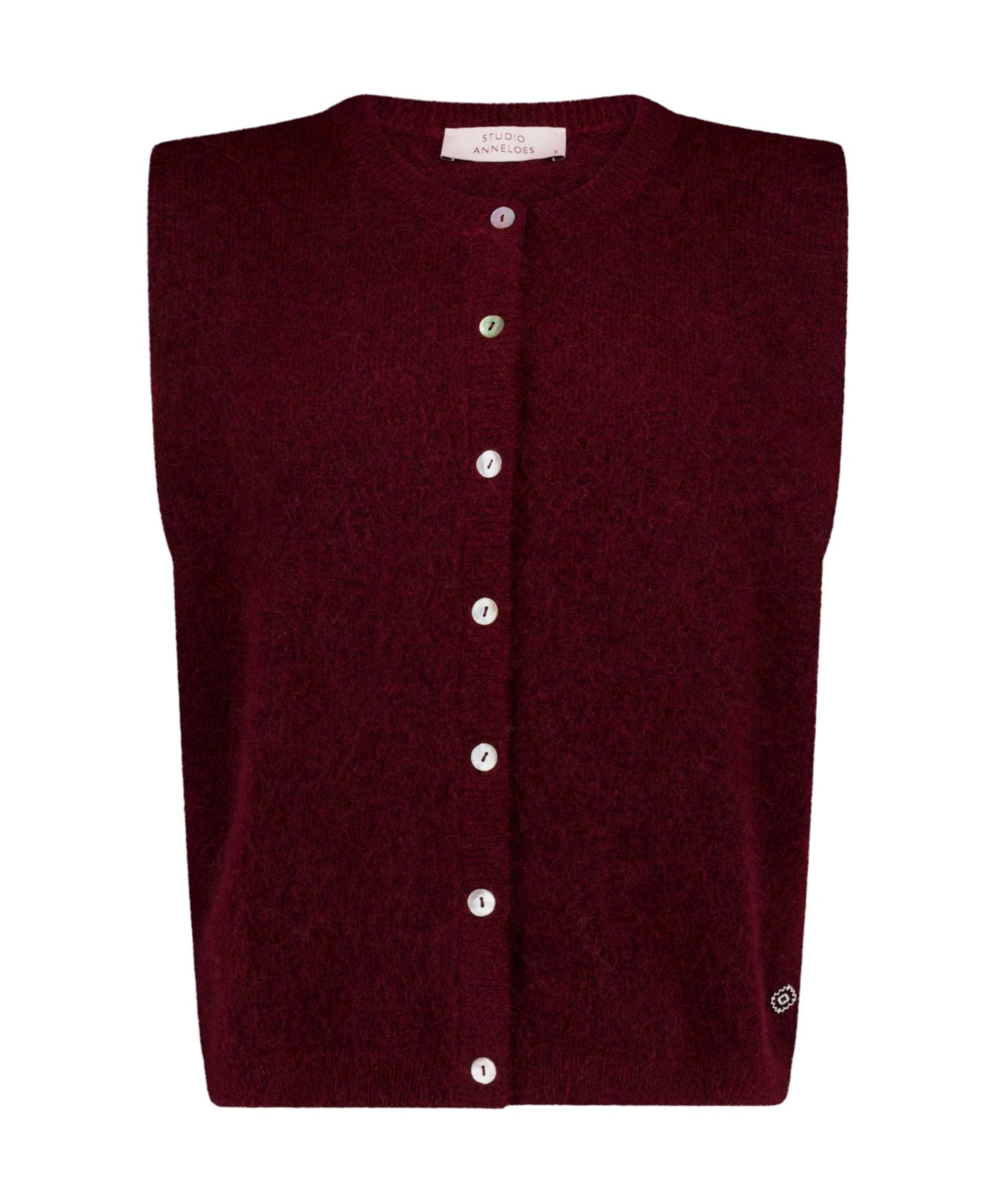 Dames gilet bordeaux