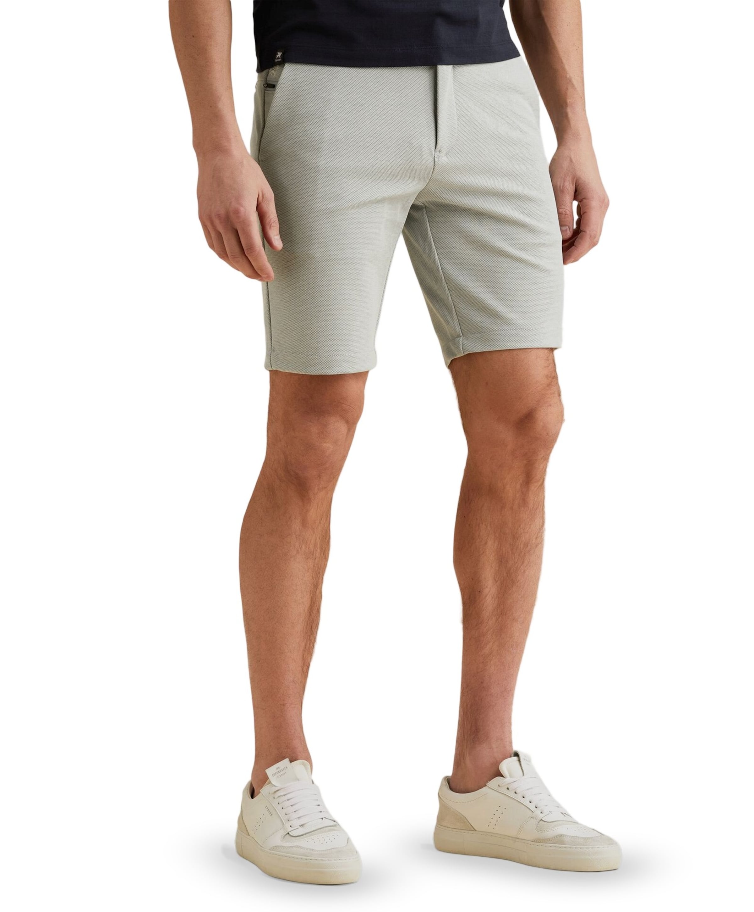 V11 SHORTS PIQUE MELANGE heren korte broek groen
