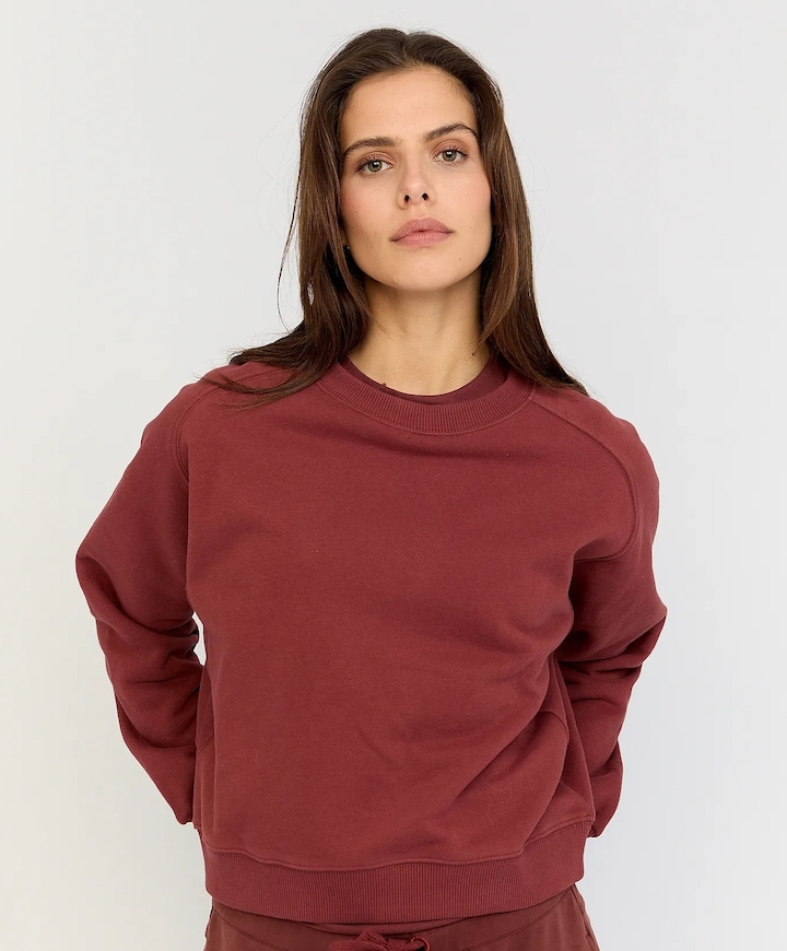 Dames sweater brique
