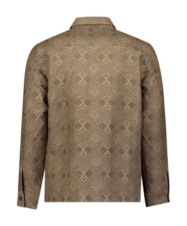 Heren overshirt beige