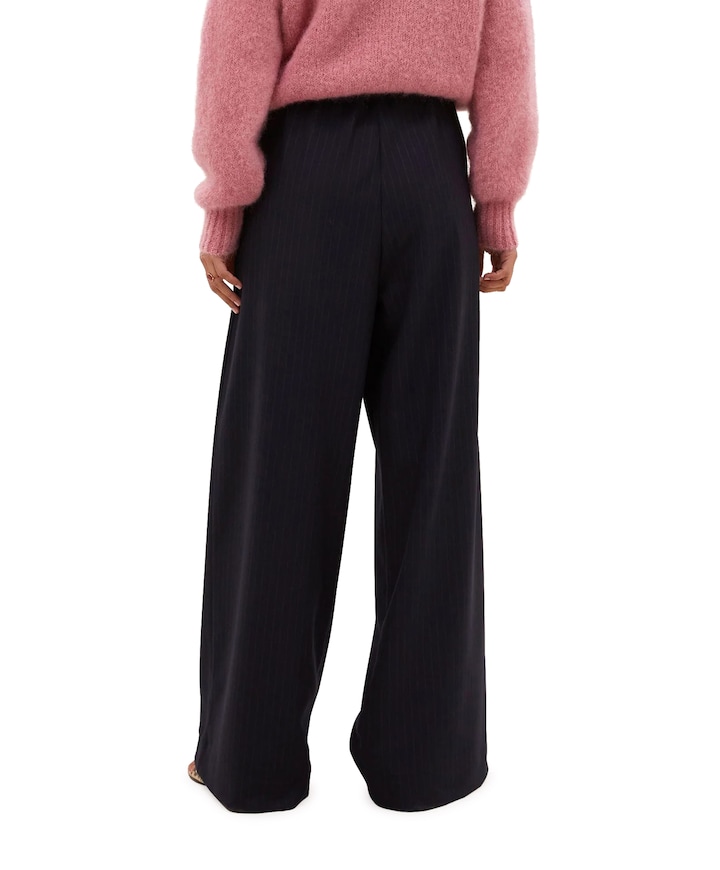 benji pinstripe pants dames broek blauw