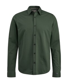 Heren overhemd lange mouw groen