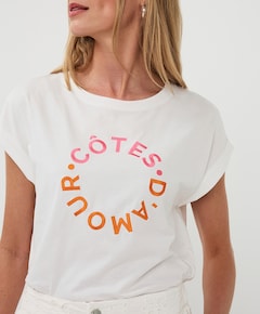 Dames T-shirt ecru