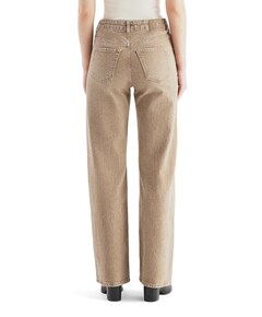 relaxed straight jeans dames jeans beige