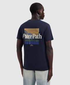Heren T-shirt blauw