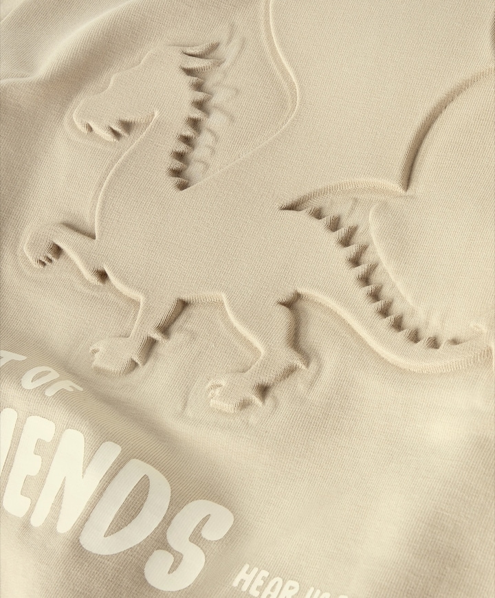 Meisjes sweater beige
