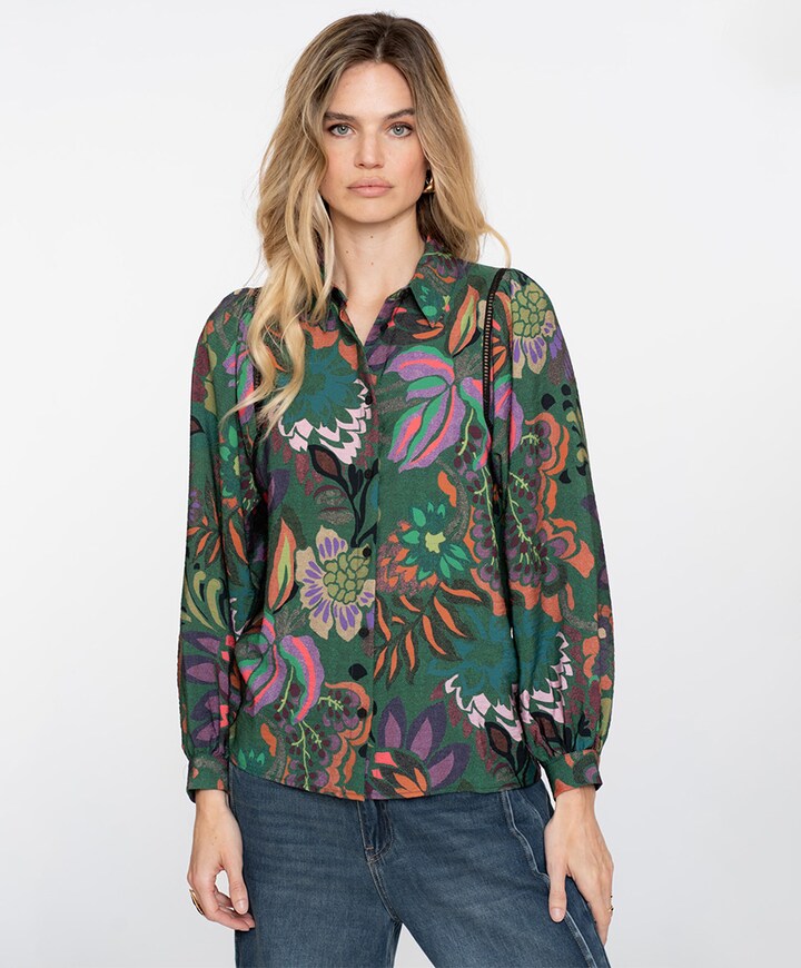 Dames blouse groen