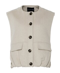 Dames gilet beige