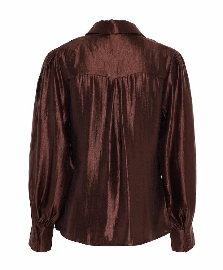 Aaiko Dames blouse bruin 144934 | Van Tilburg