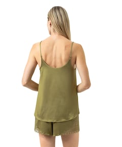 Dames pyjamatop groen