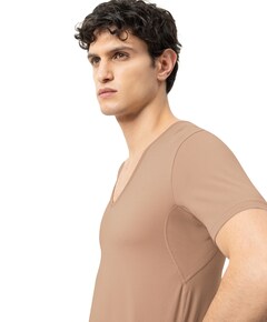 Heren T-shirt beige