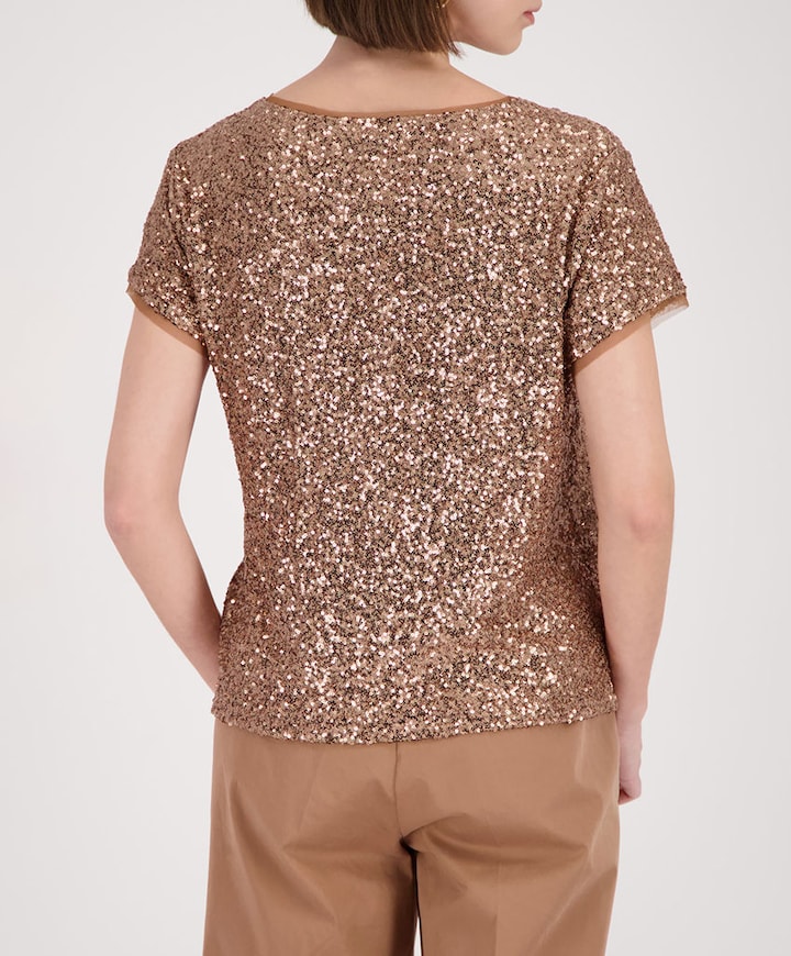 Dames T-shirt bruin