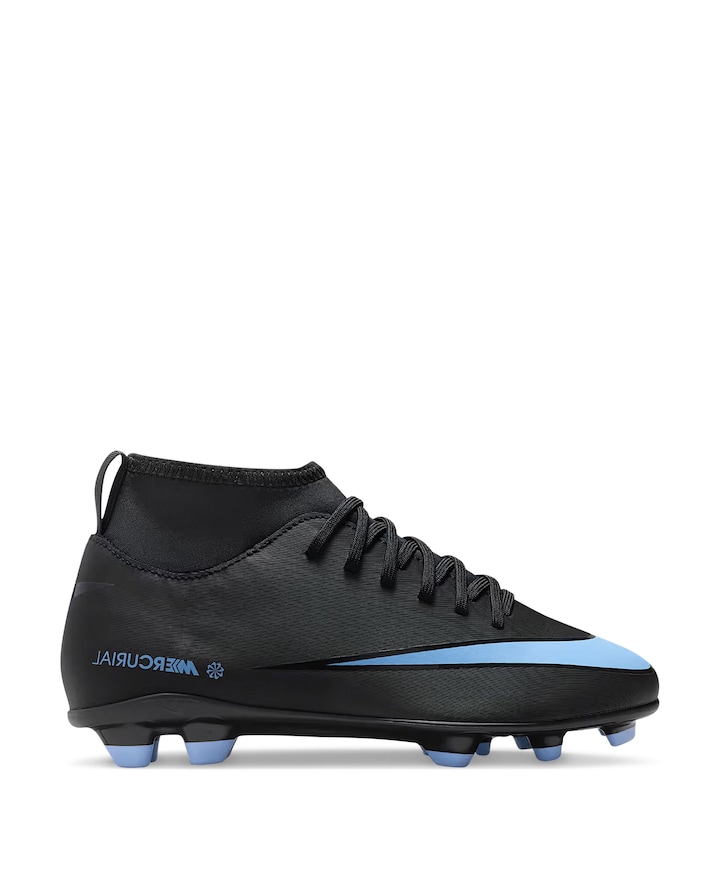 Jr Superfly 10 Club Fg/mg jongens voetbalschoenen zwart