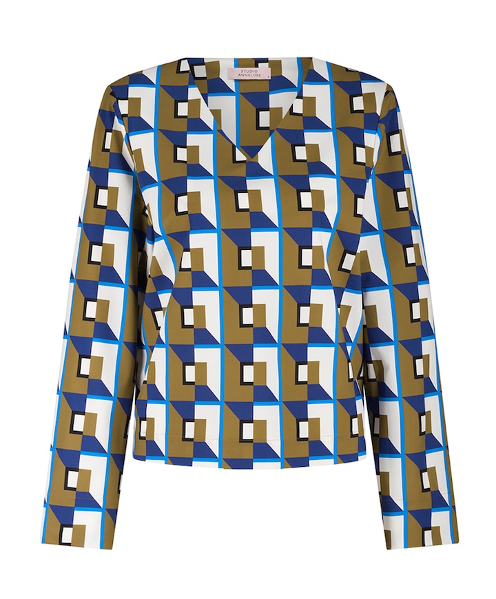 Dames longsleeve multicolor