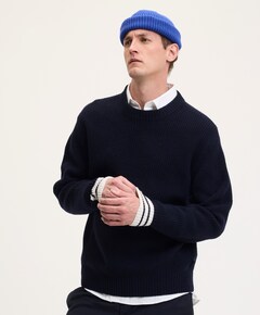 Heren sweater blauw