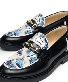 Loafer Broken Plate heren moccasins zwart