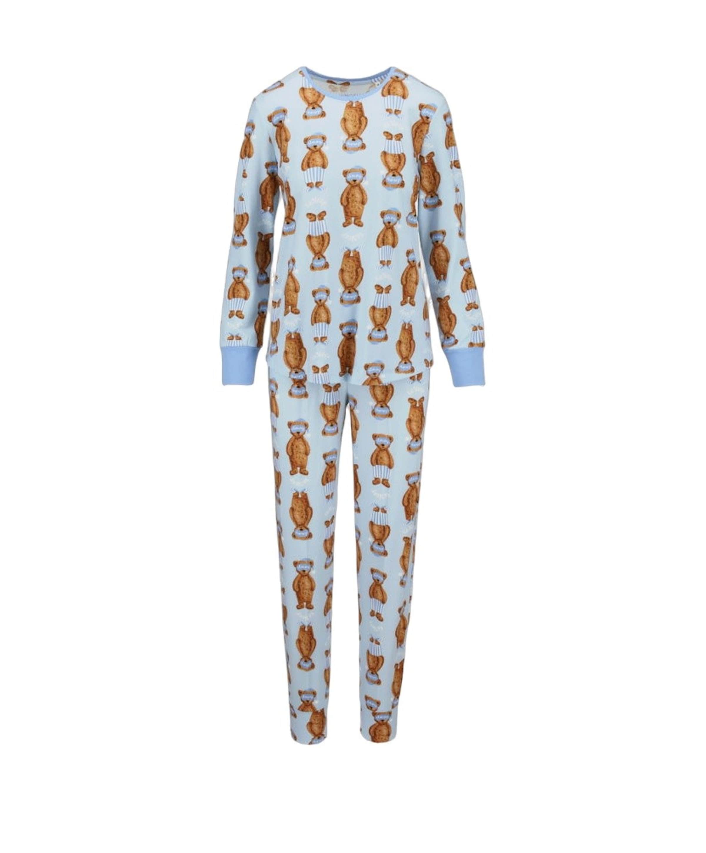 Dames pyjamaset blauw