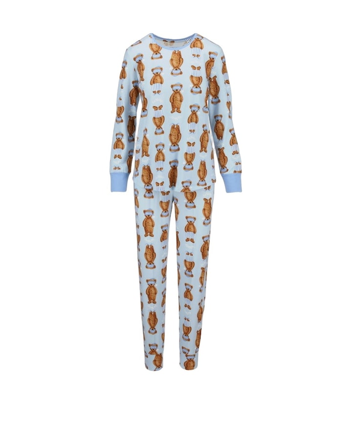 Dames pyjamaset blauw
