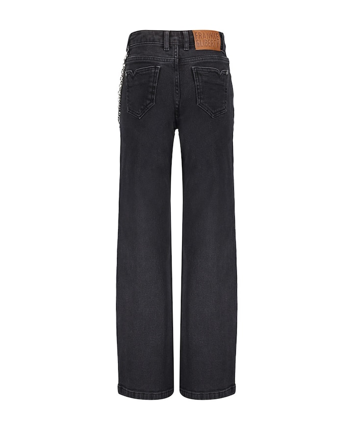 Frankie Straight Leg-Western Yoke jeans zwart