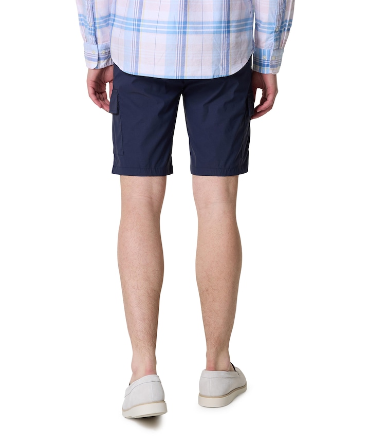 heren korte broek blauw