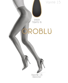 Dames panty Vanite 15 denier zwart