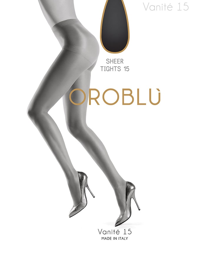 Dames panty Vanite 15 denier zwart