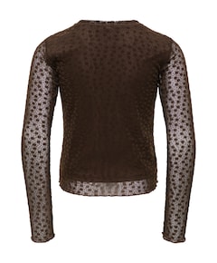 Meisjes longsleeve bruin