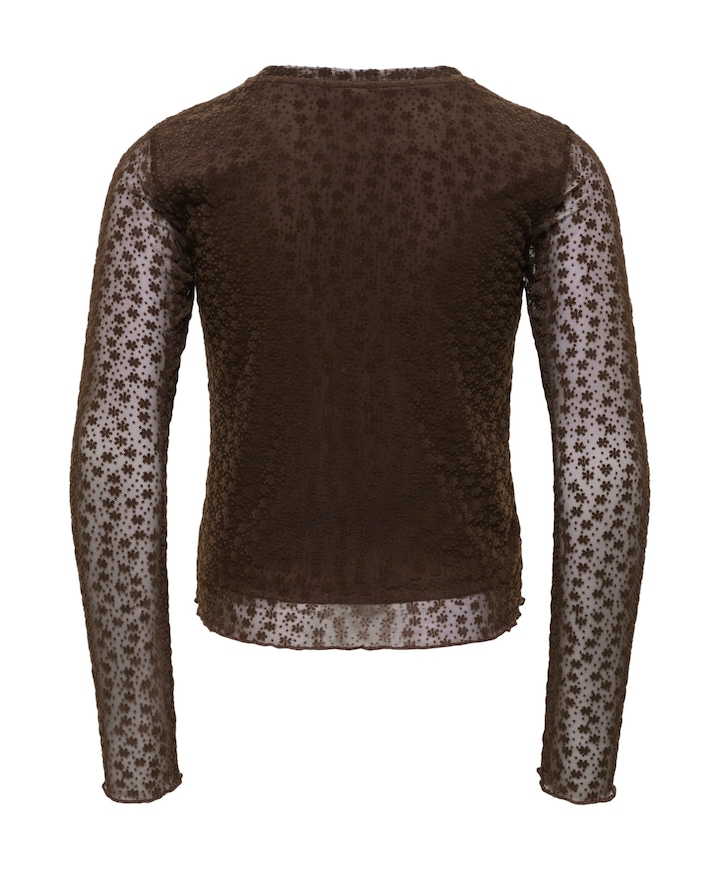 Meisjes longsleeve bruin