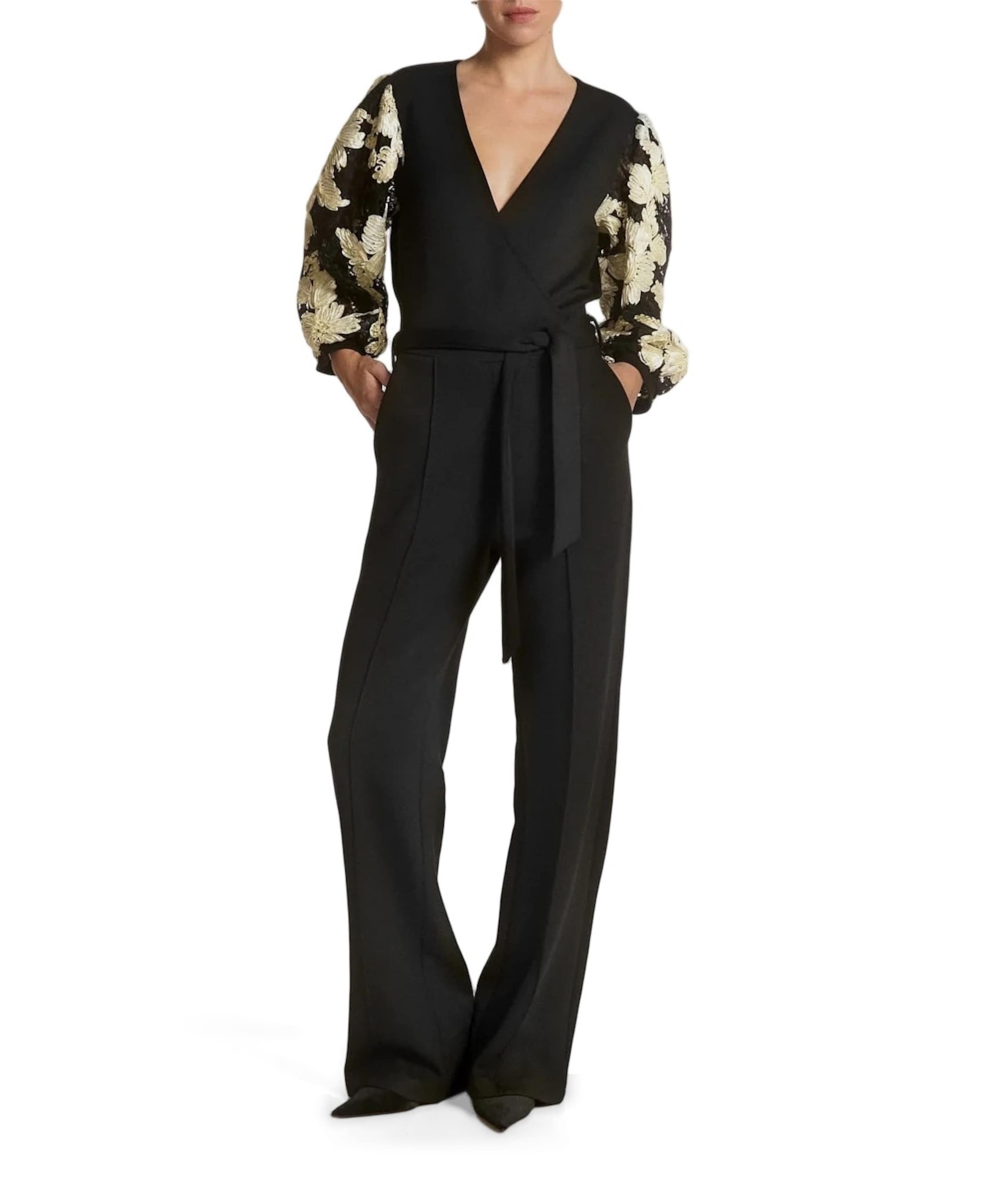 LIZETH VIS 436 dames jumpsuit zwart