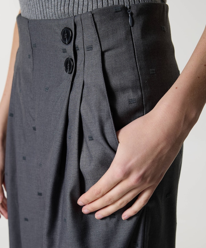 SagaCC Pleat LL broek grijs