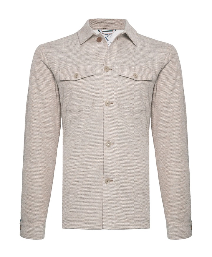 Heren overshirt beige