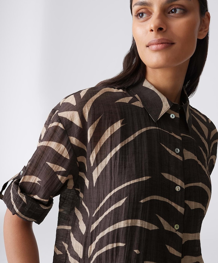 Dames blouse bruin