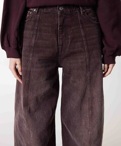 83/PERL62 dames jeans bordeaux