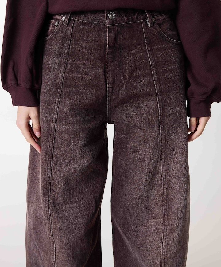 83/PERL62 dames jeans bordeaux
