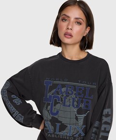 Dames longsleeve grijs