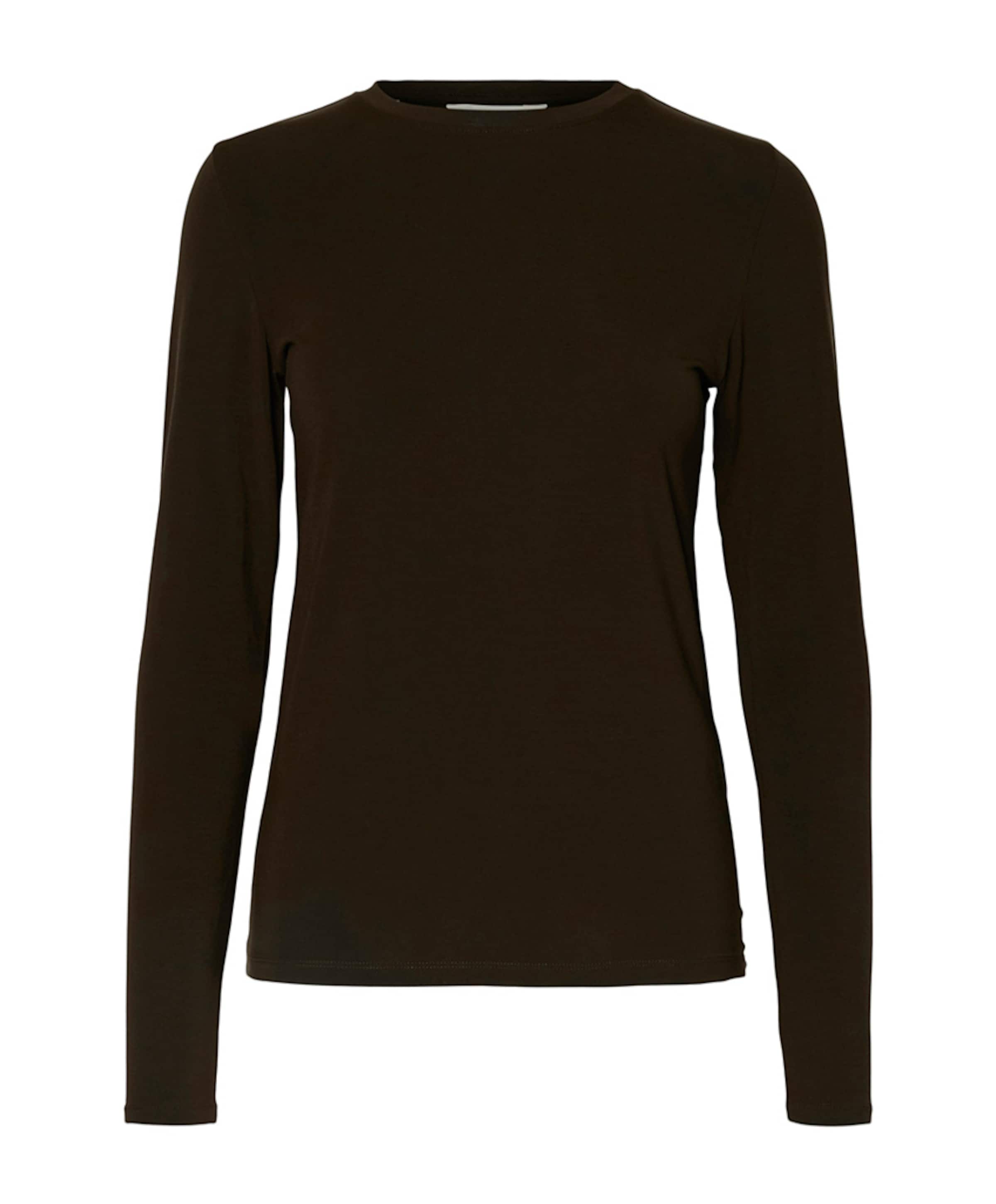 Dames longsleeve bruin