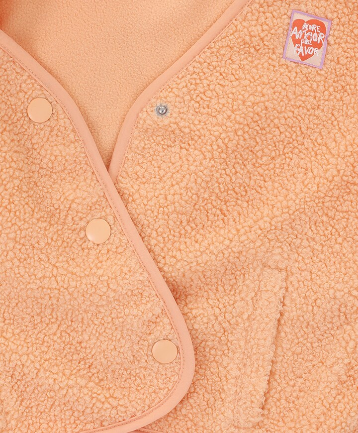 Meisjes gilet oranje