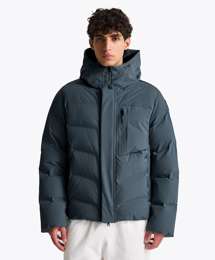 Heren jas blauw