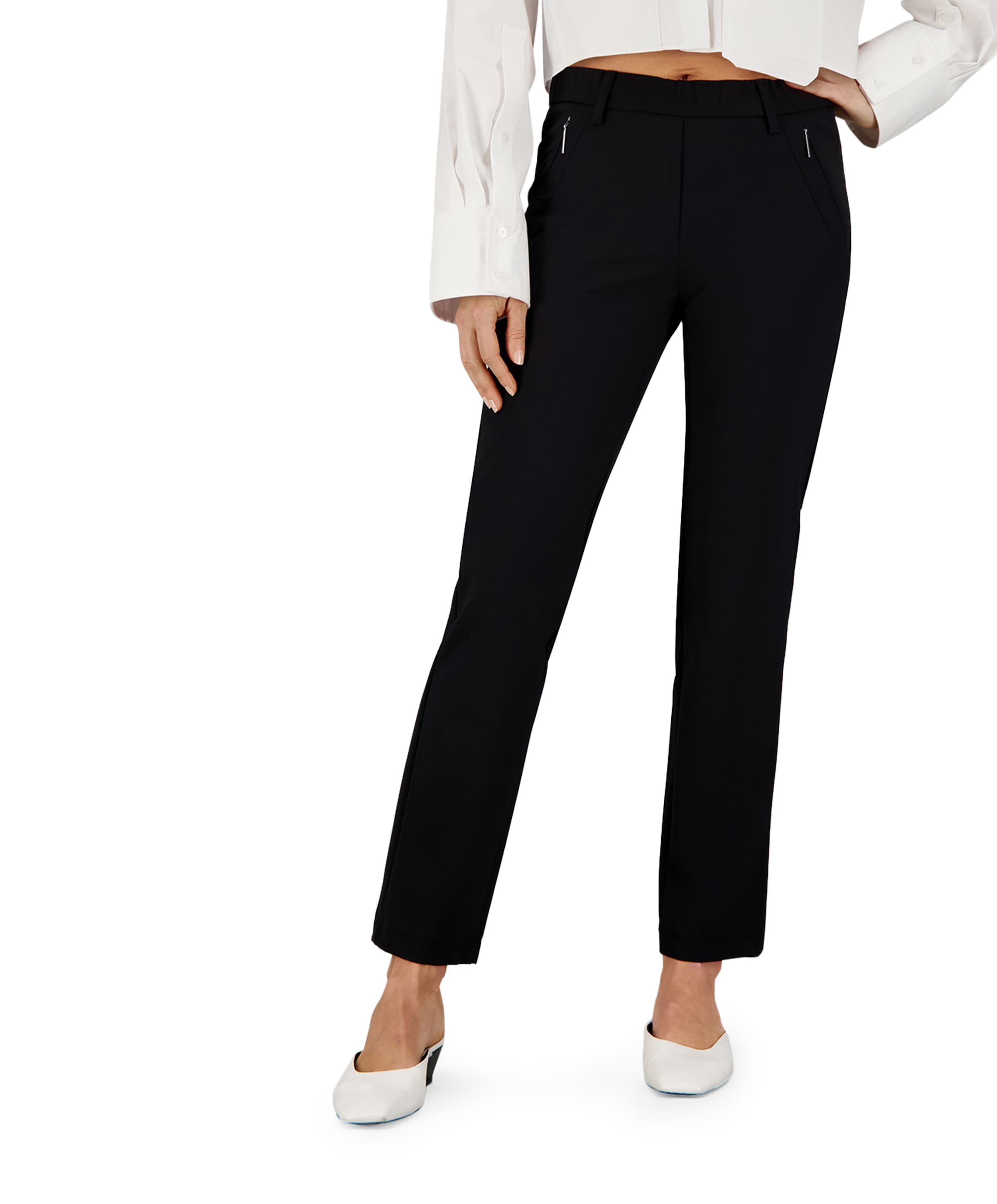 Pull On Slim dames broek zwart