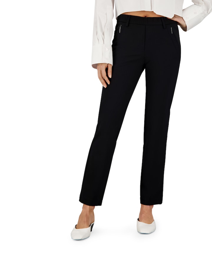 Pull On Slim dames broek zwart