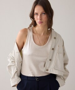 Dames top ecru