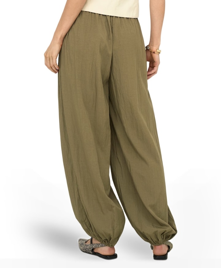 ONLNITA PLEATED BALLOON dames broek groen