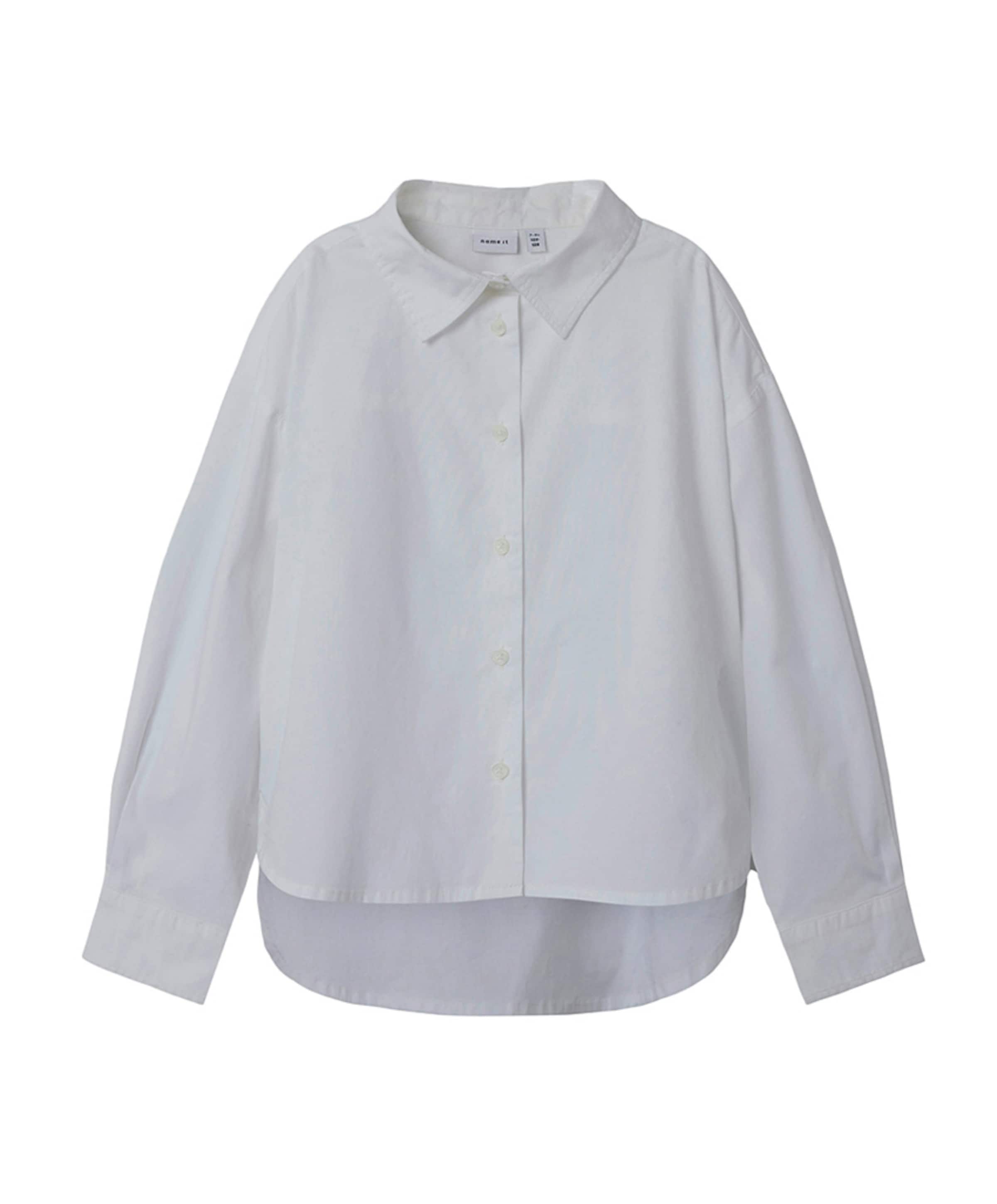 Meisjes blouse lange mouw wit