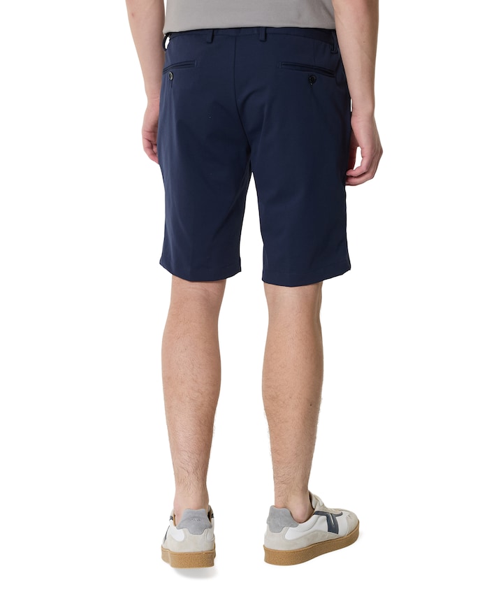 heren korte broek blauw