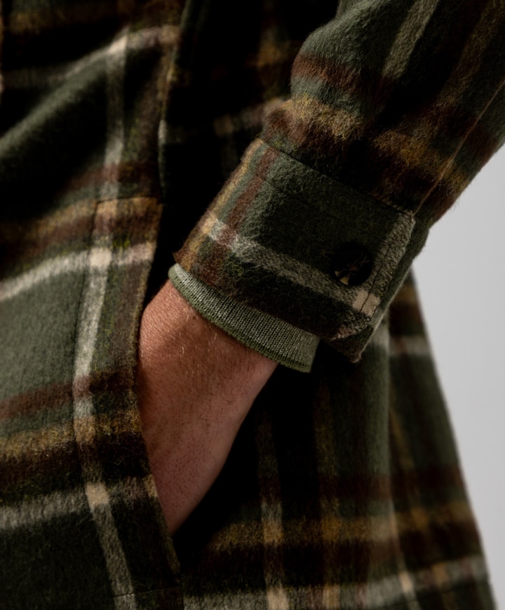 Heren overshirt groen