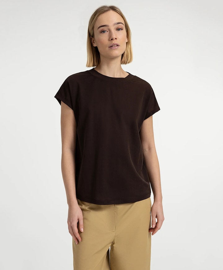 Dames T-shirt bruin
